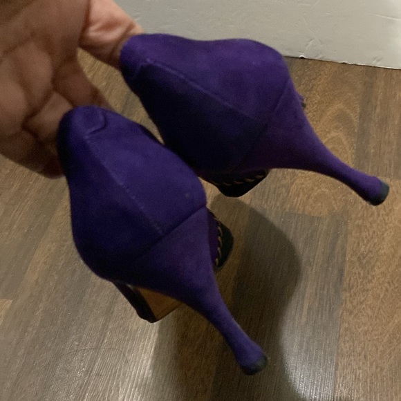 Sacha London Suede  Pointed Toe Heel Pumps Size 10 - Picture 8 of 16